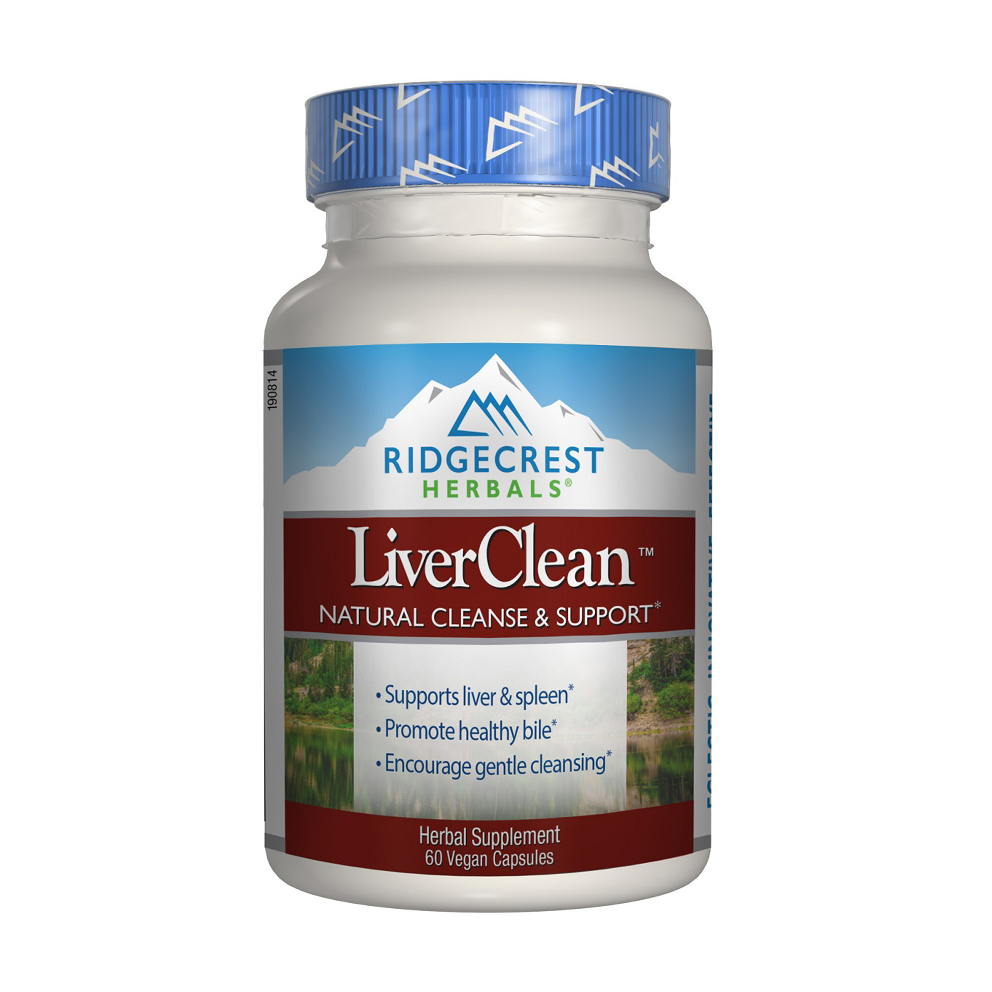 Комплекс очищення та підтримки печінки Ridgecrest Herbals LiverClean, 60 вегетаріанських капсул
